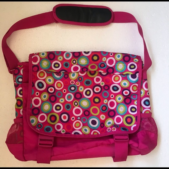 The Childrens Place Handbags - The Children’s Place Hot Pink Messenger Book Shoulder Bag Satchel School